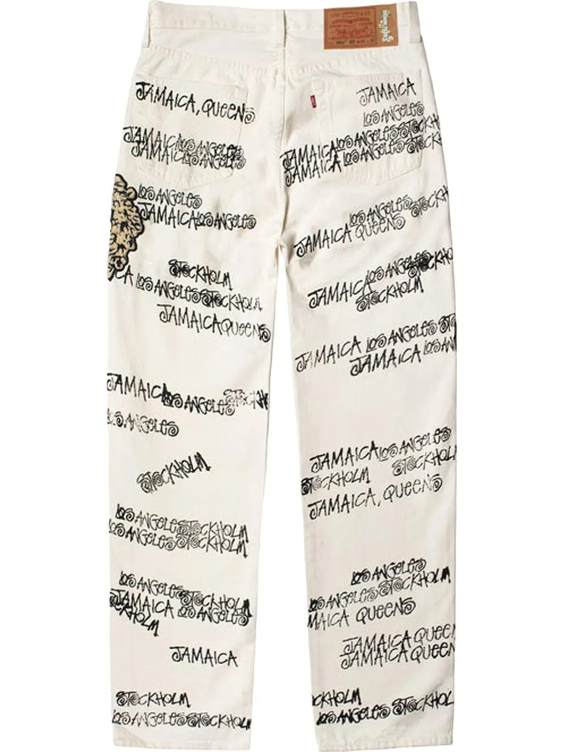 Джинсы Stussy x Denim Tears x Our Legacy TTL 501 Jean 'White' — изображение 2 из 2, белый