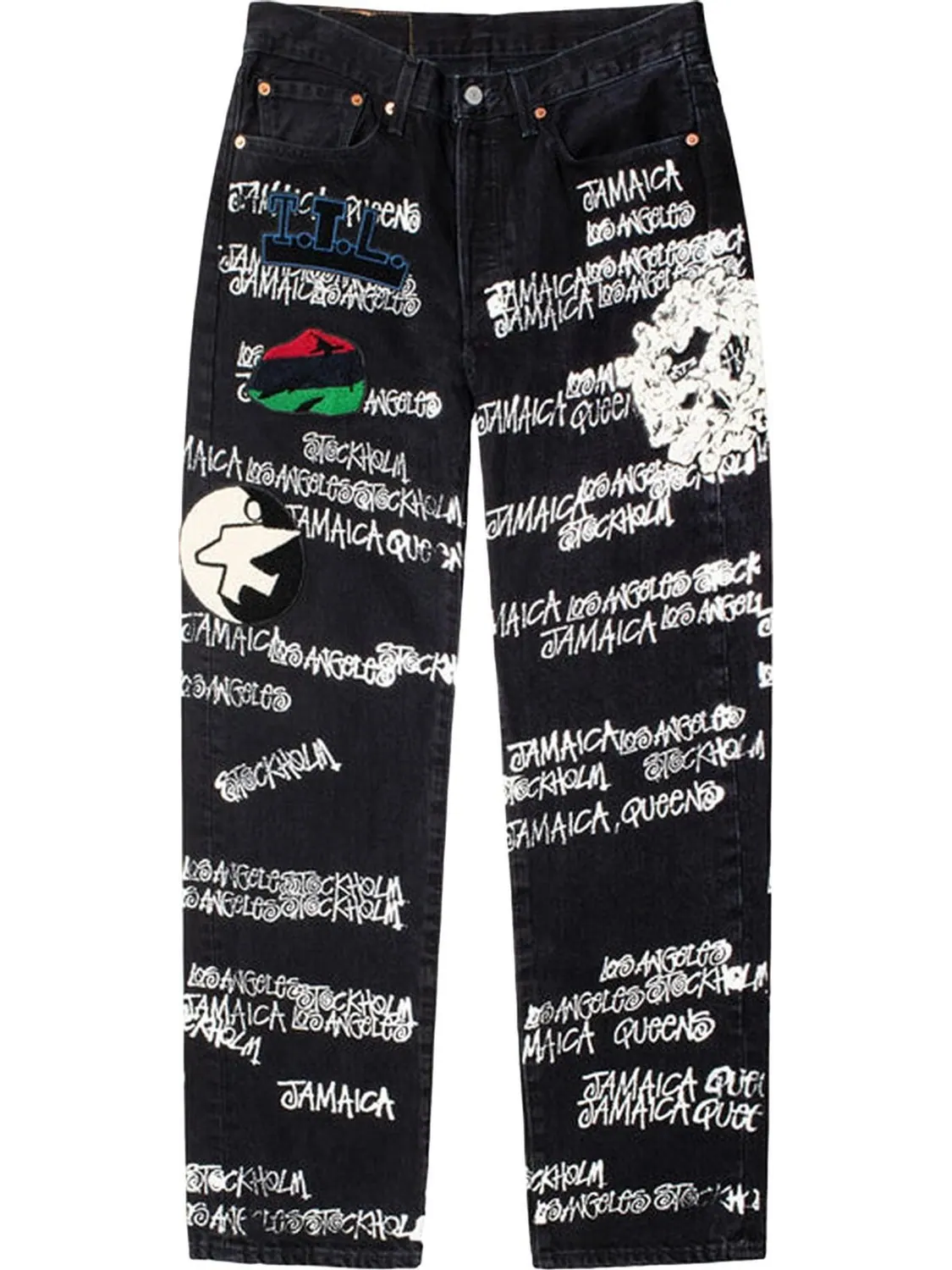 Джинсы Stussy x Denim Tears x Our Legacy TTL 501 Jean 'Black'