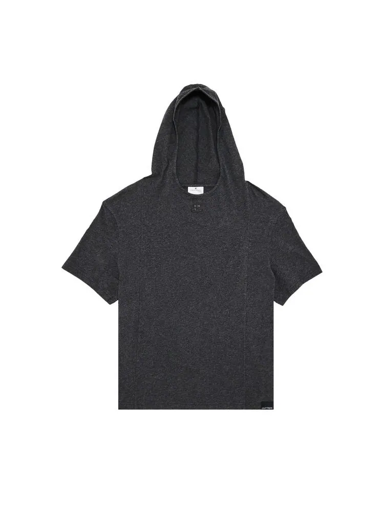 Футболка Courrèges Hooded T-Shirt Dark Heather Grey