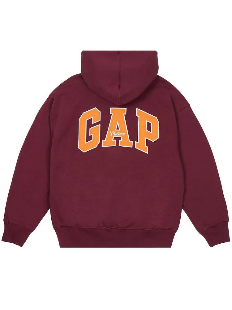 Худи Palace x Gap Hood Burgundy — изображение 2 из 2, бордовый