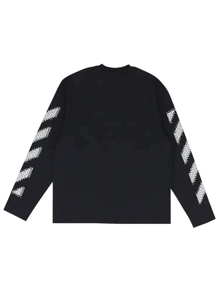 Футболка с длинными рукавами Off-White Pixel Diagonal Skate — изображение 2 из 2, черный