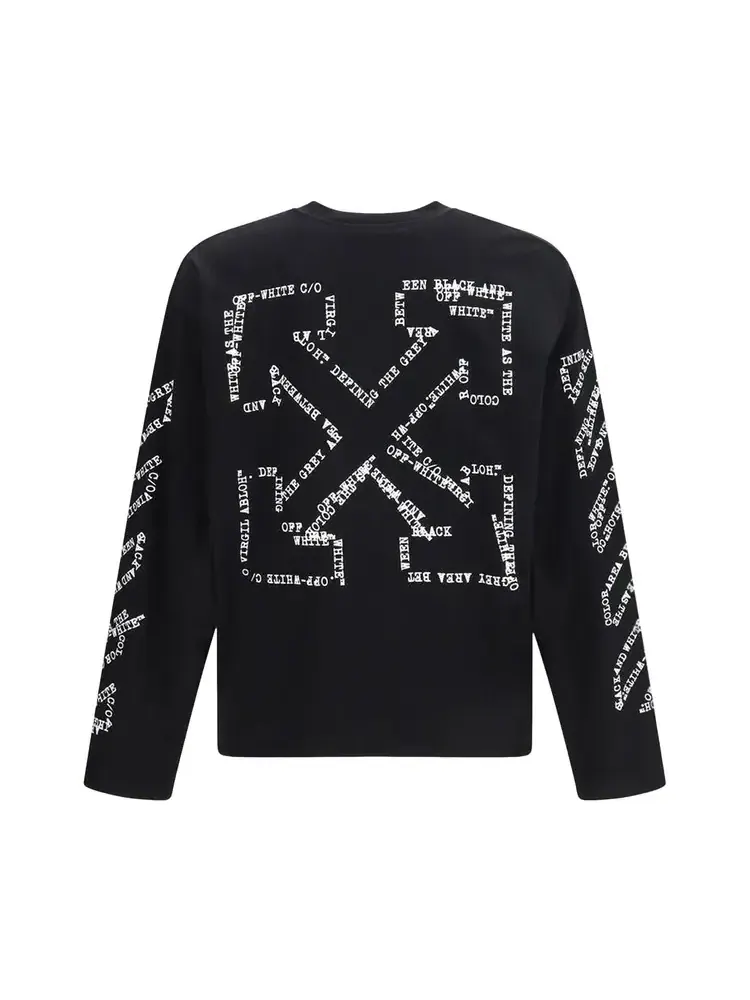 Футболка с длинными рукавами Off-White Type Arrow Diag Skate — изображение 2 из 2, черный