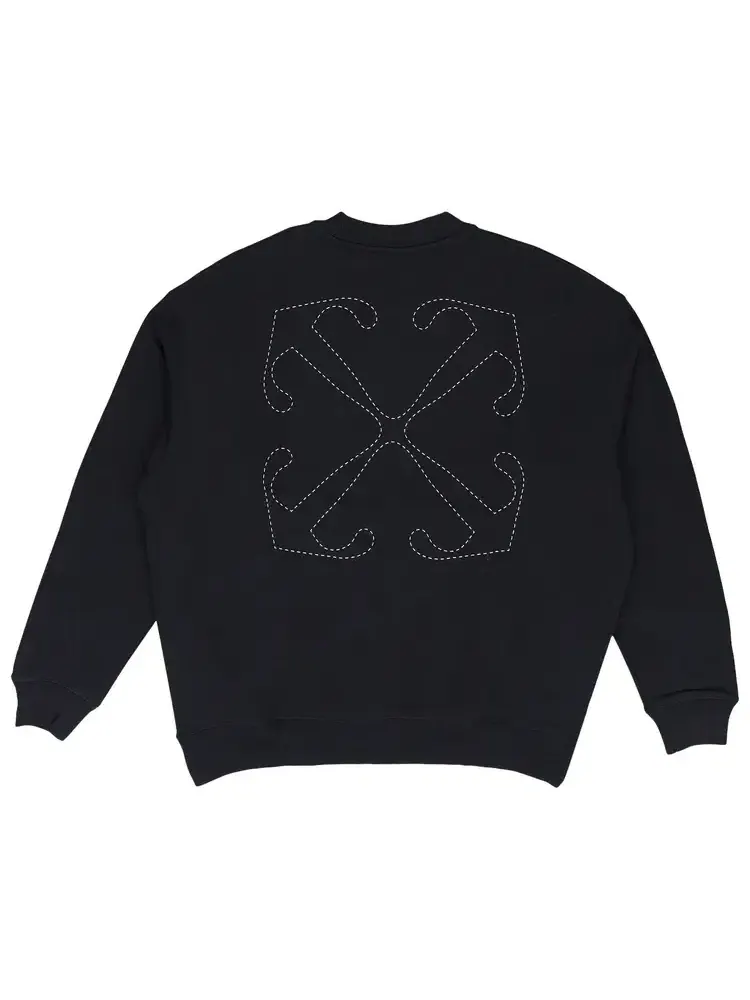 Свитшот Off-White Dotted Arrow Diagonal Skate Crewneck — изображение 2 из 2, черный
