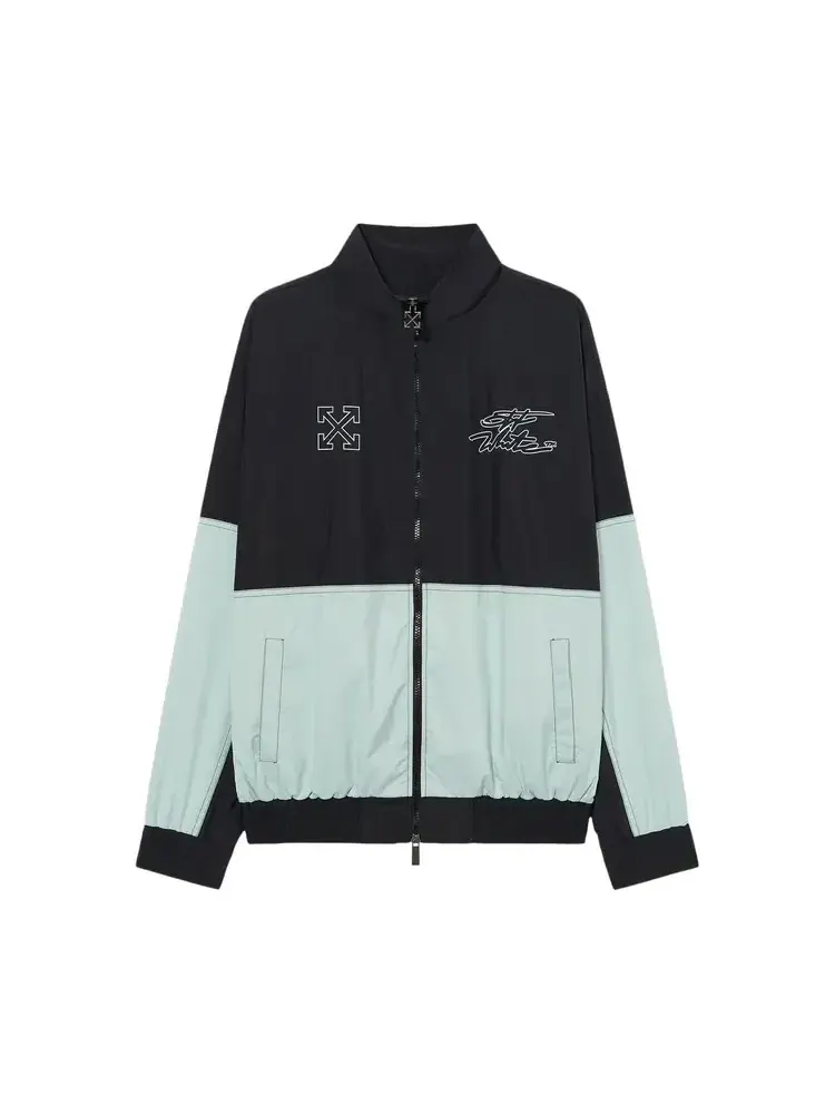 Спортивная куртка Off-White Marker Nyl Relax Track Top — изображение 1 из 1, черный