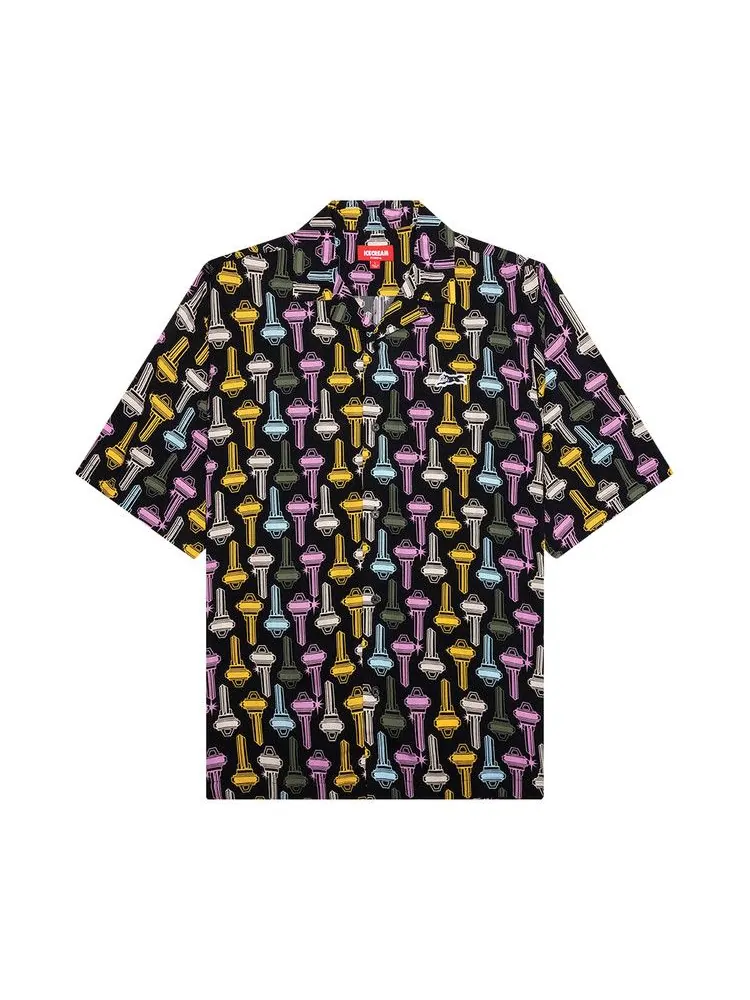 Рубашка Icecream Keys Short-Sleeve Woven Shirt — изображение 1 из 3, черный
