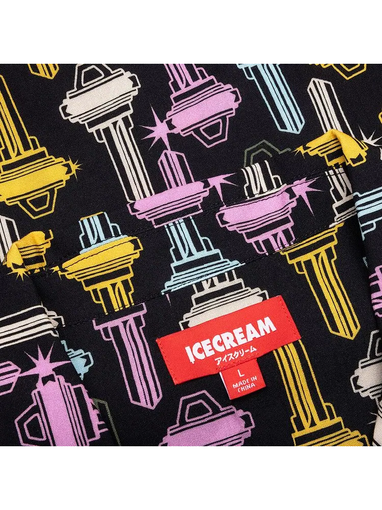 Рубашка Icecream Keys Short-Sleeve Woven Shirt — изображение 3 из 3, черный
