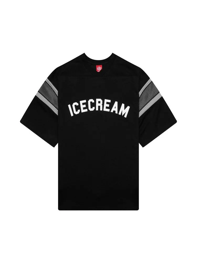 Рубашка Icecream Pass Short-Sleeve Knit Crop Fit Shirt — изображение 1 из 3, черный
