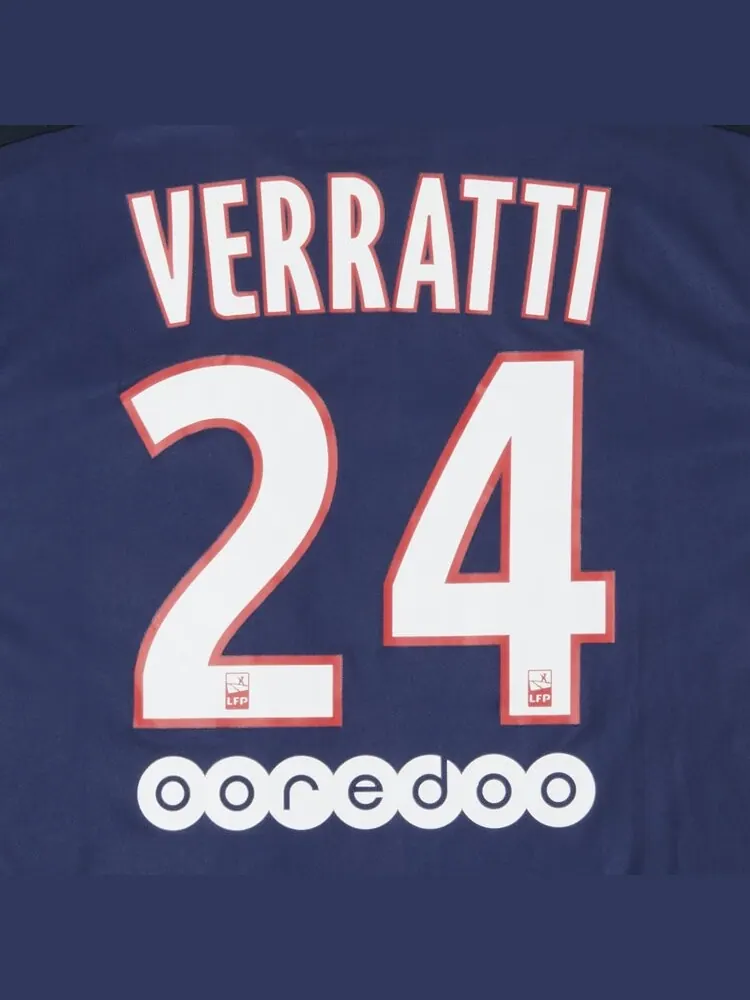 Джерси Paris Saint-Germain Pre-Owned Paris Saint-Germain Verratti #24 Home Stadium 'Navy/Blue/Red' — изображение 3 из 3
