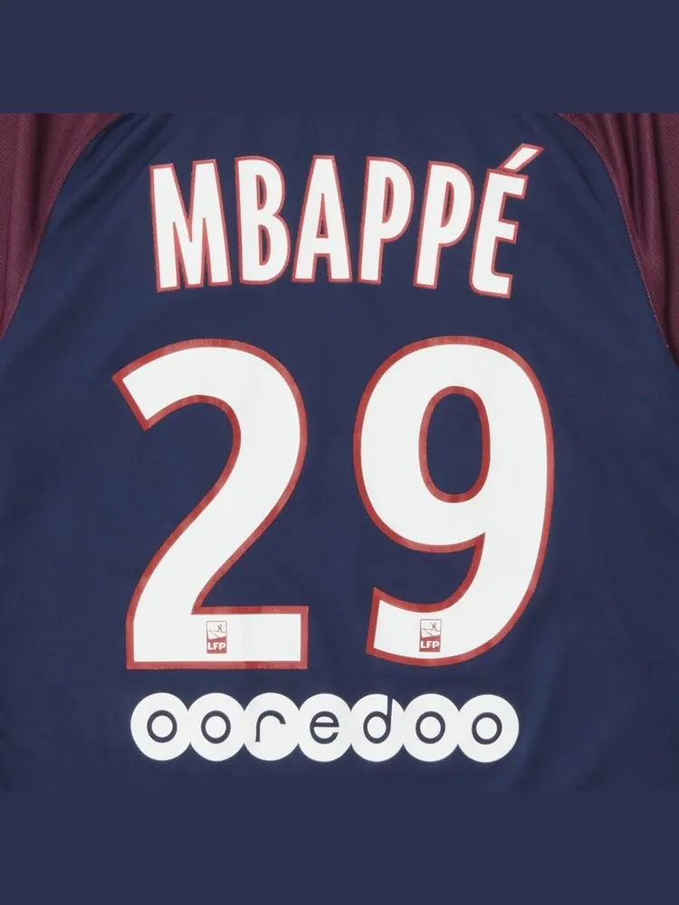 Джерси Paris Saint-Germain Pre-Owned Paris Saint-Germain Mbappé #29 Home Stadium 'Navy/Burgundy' — изображение 3 из 3, синий