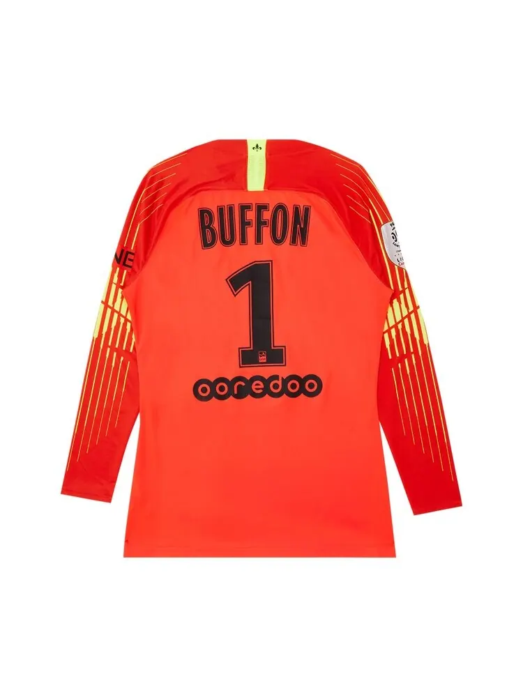 Джерси Paris Saint-Germain Pre-Owned Paris Saint-Germain Buffon #1 Goalkeeper Stadium 'Red'