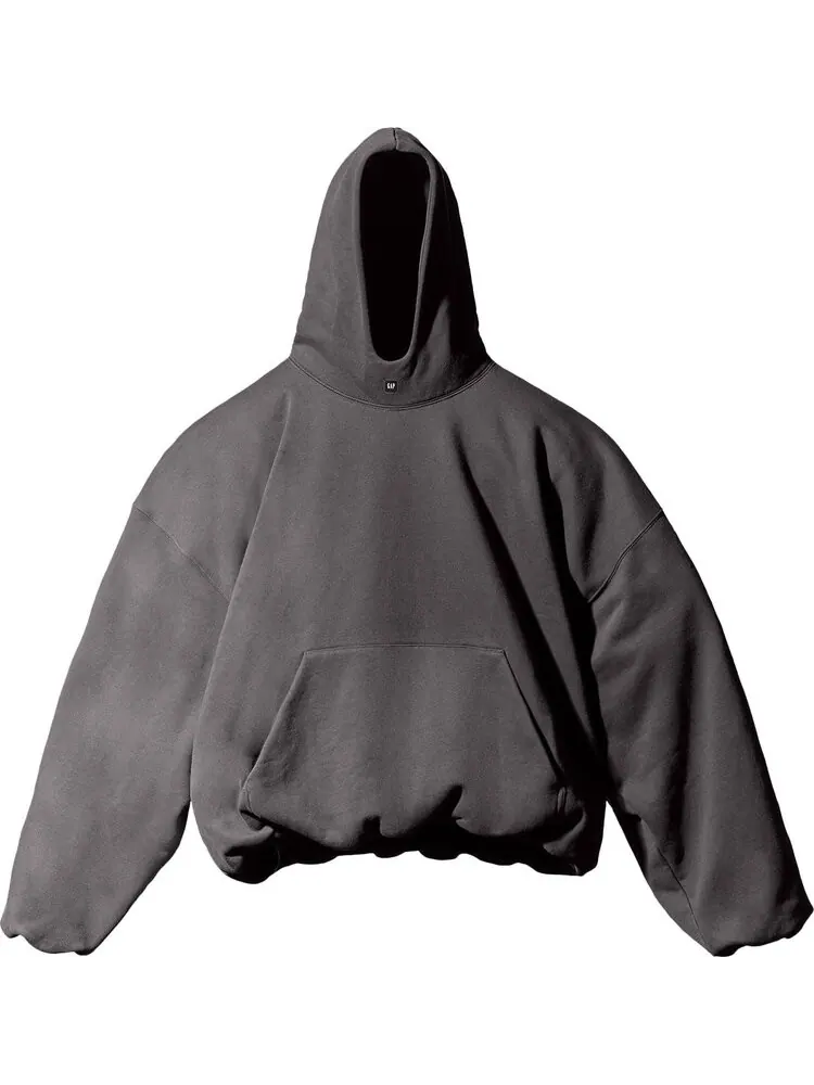 Худи Yeezy Gap Engineered by Balenciaga Logo Hoodie Black — черный