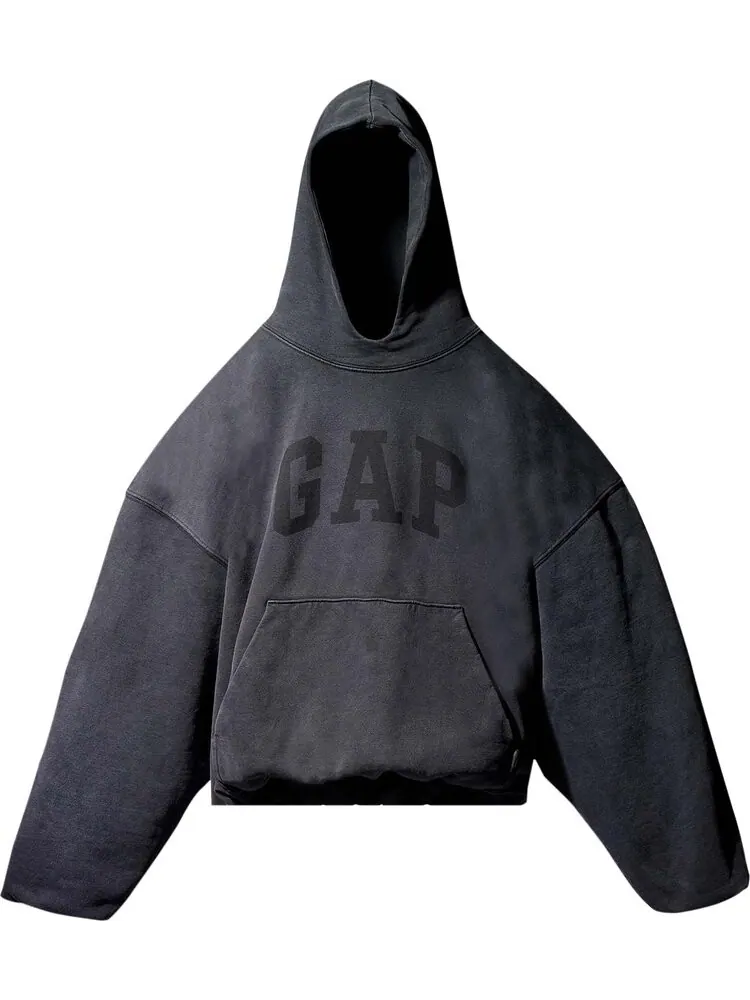Худи Yeezy Gap Engineered by Balenciaga Dove Hoodie 'Washed Black' — черный
