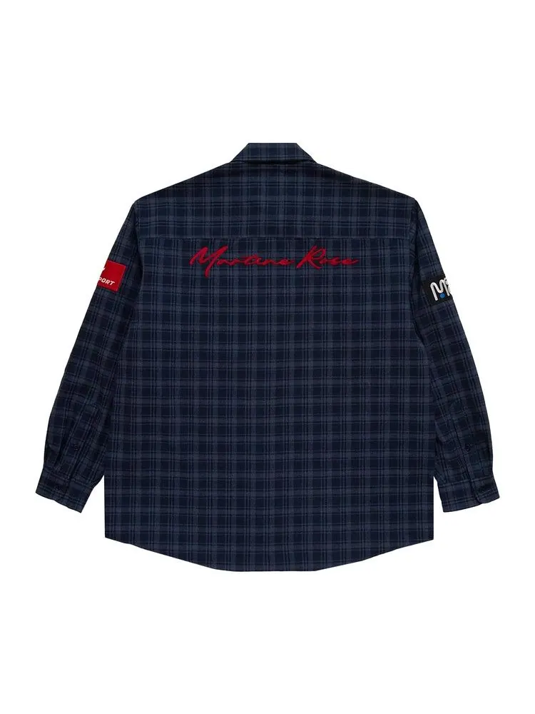 Рубашка Martine Rose Wallet Shirt — изображение 2 из 2, синий