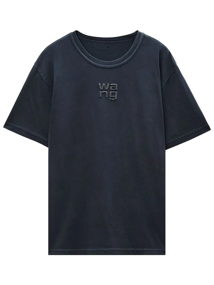 Футболка с коротким рукавом Alexander Wang с логотипом, нанесенным методом термофиксации