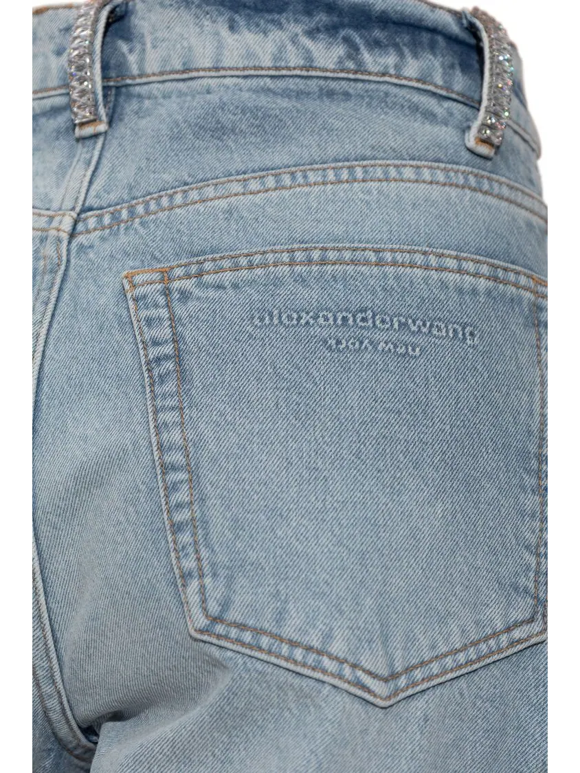 Джинсы Alexander Wang Float Mid Rise Relaxed Jeans — изображение 2 из 2, синий