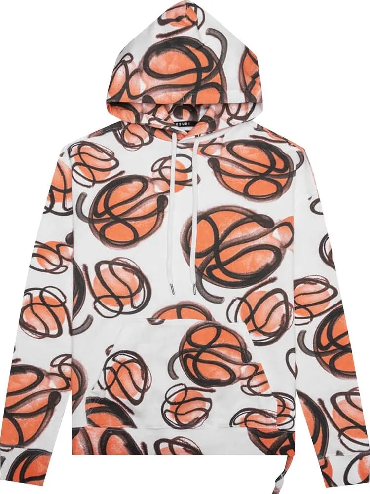 Худи Ksubi Bball Biggie Hoodie 'White' — белый