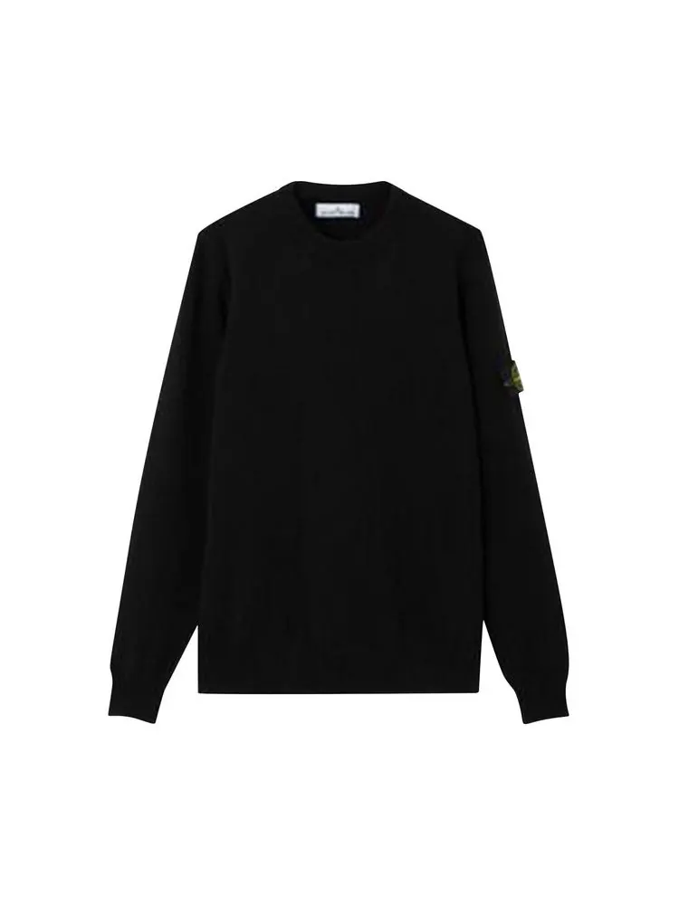 Свитер Stone Island Stretch RWS Wool Knit Crewneck — изображение 1 из 1, темно-синий
