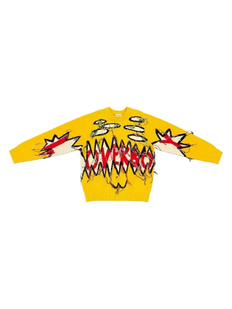 Джемпер Charles Jeffrey Loverboy Guddle Logo Jumper — желтый