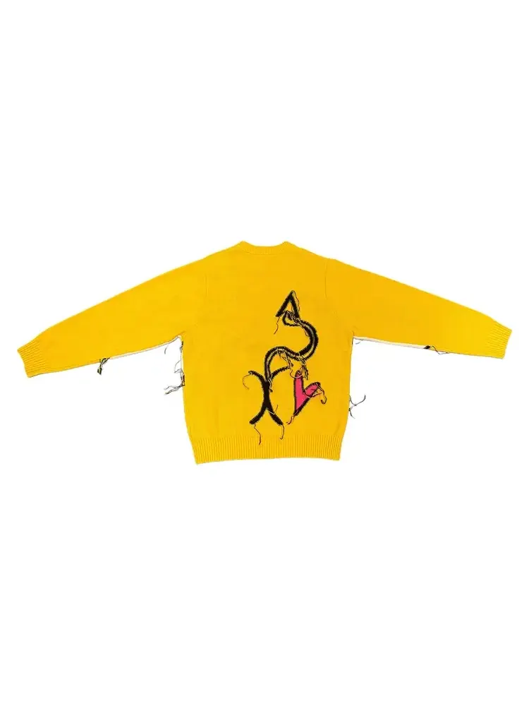 Джемпер Charles Jeffrey Loverboy Guddle Logo Jumper — изображение 2 из 2, желтый