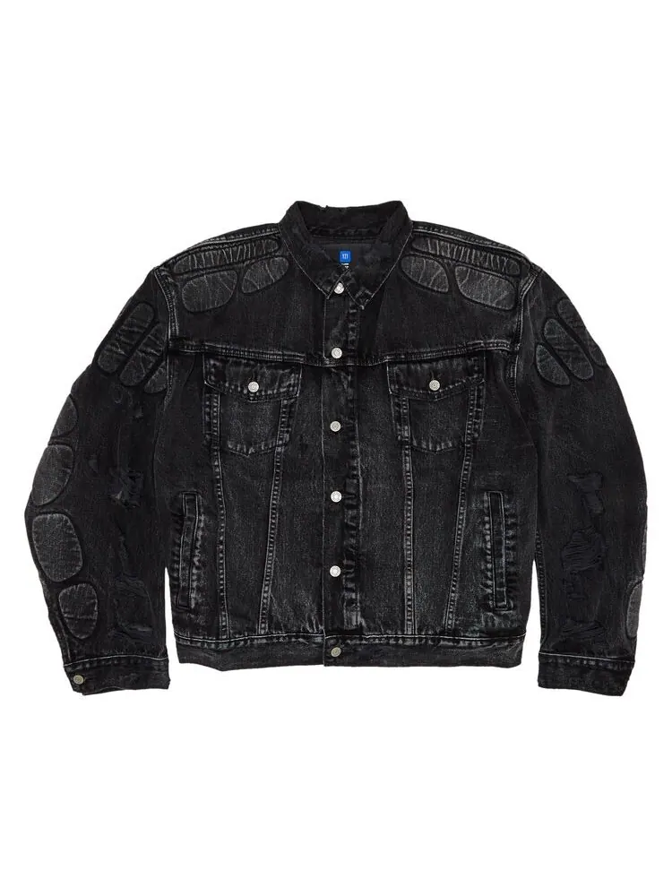 Куртка Yeezy Gap Engineered by Balenciaga Padded Denim Jacket Grey Wash — серый