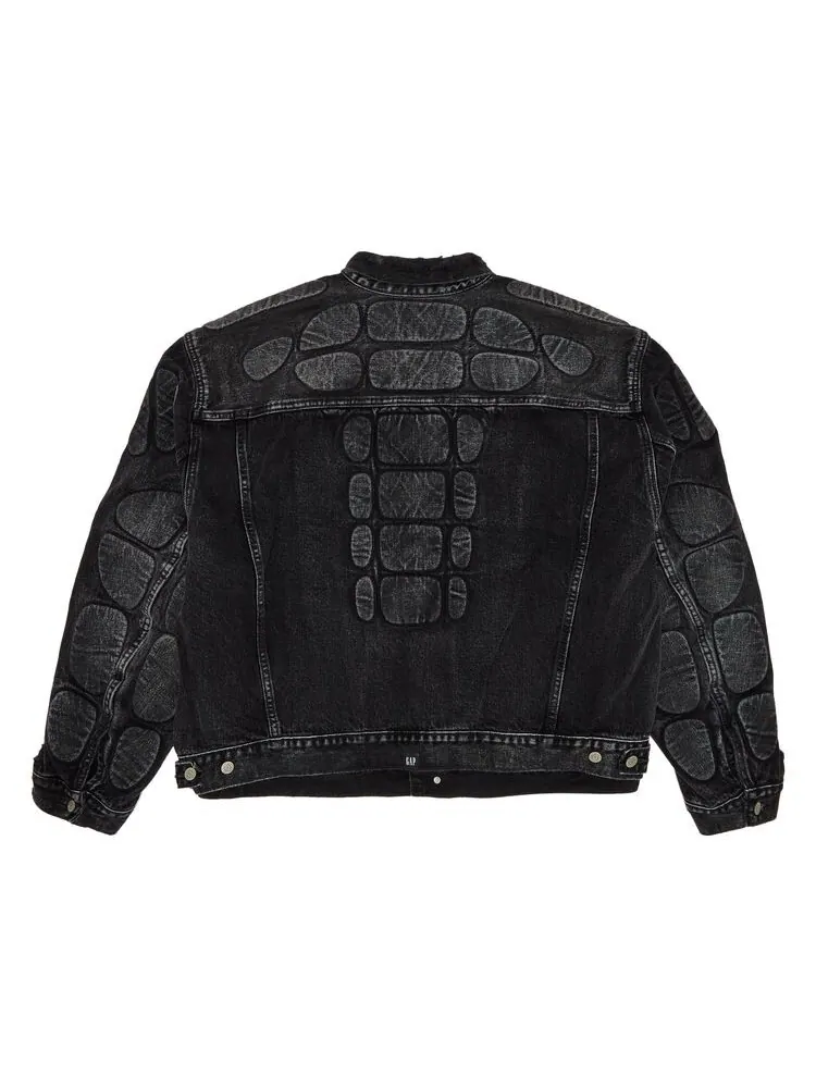 Куртка Yeezy Gap Engineered by Balenciaga Padded Denim Jacket Grey Wash — изображение 2 из 3, серый