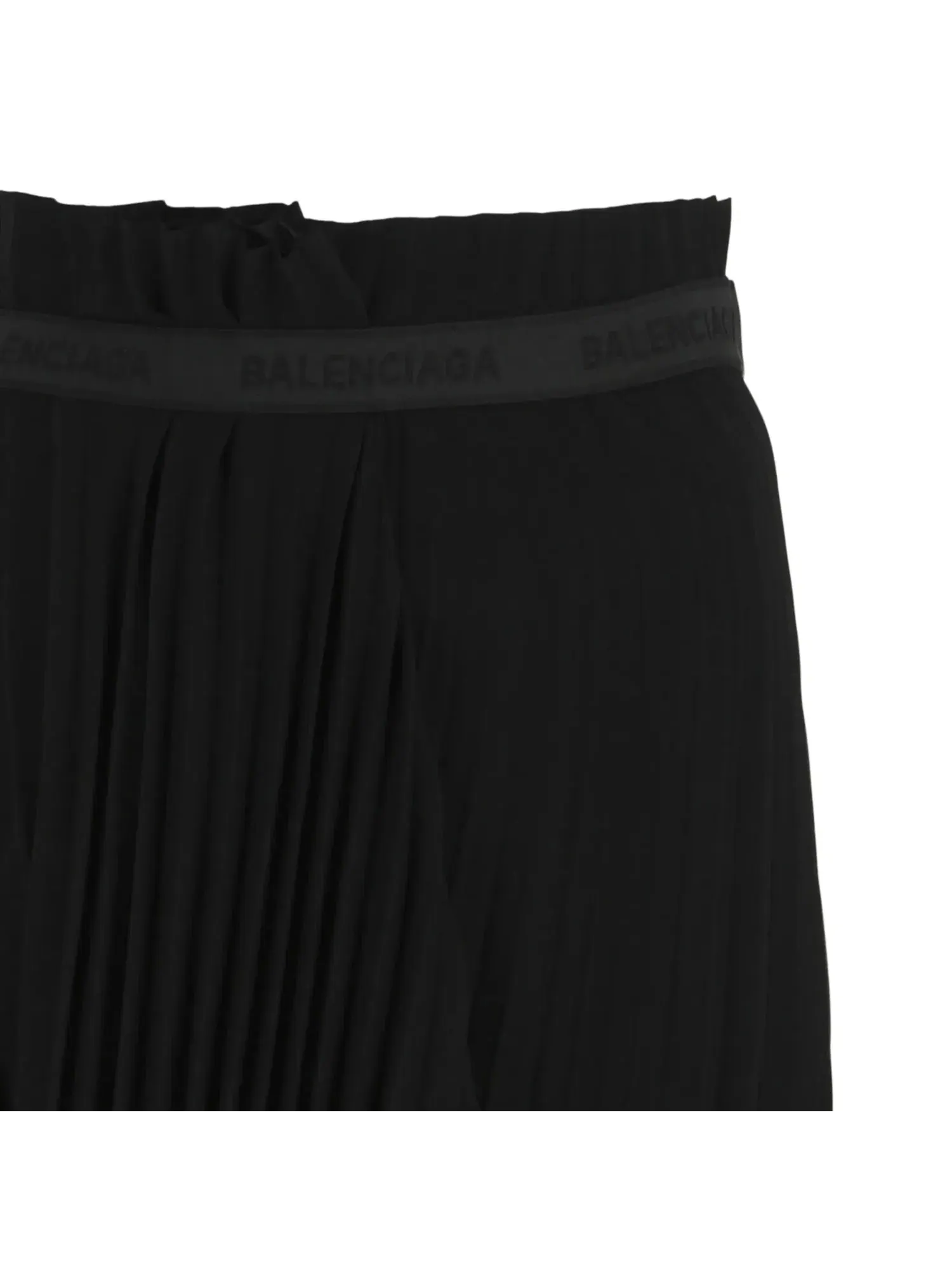 Асимметричная юбка Balenciaga с плиссировкой — изображение 3 из 3, черный
