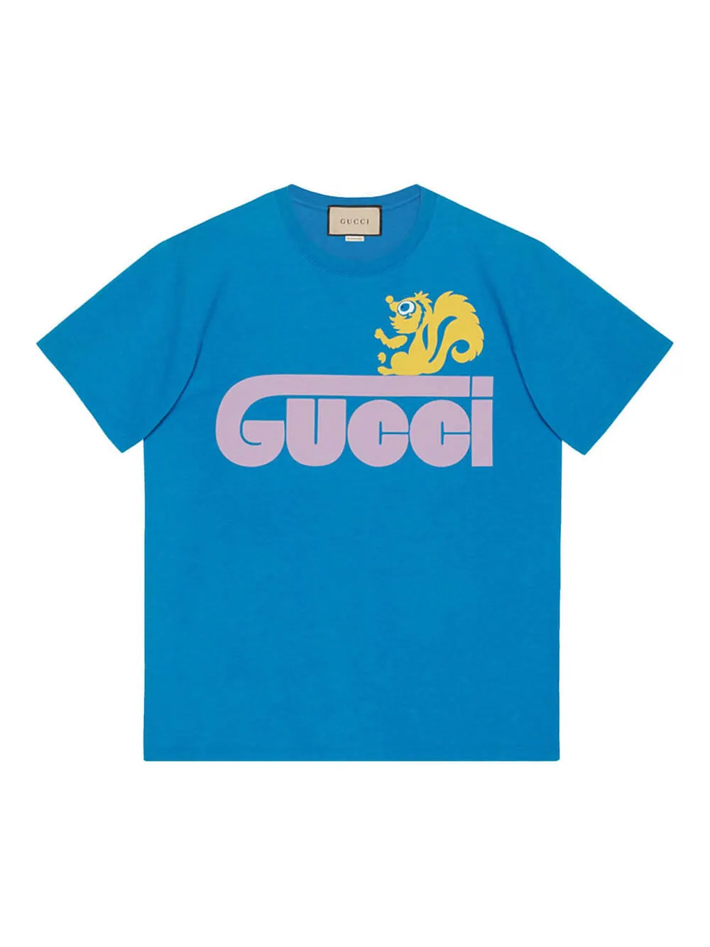 Футболка Gucci Retro Skunk Print, с принтом скунса — изображение 1 из 6, синий