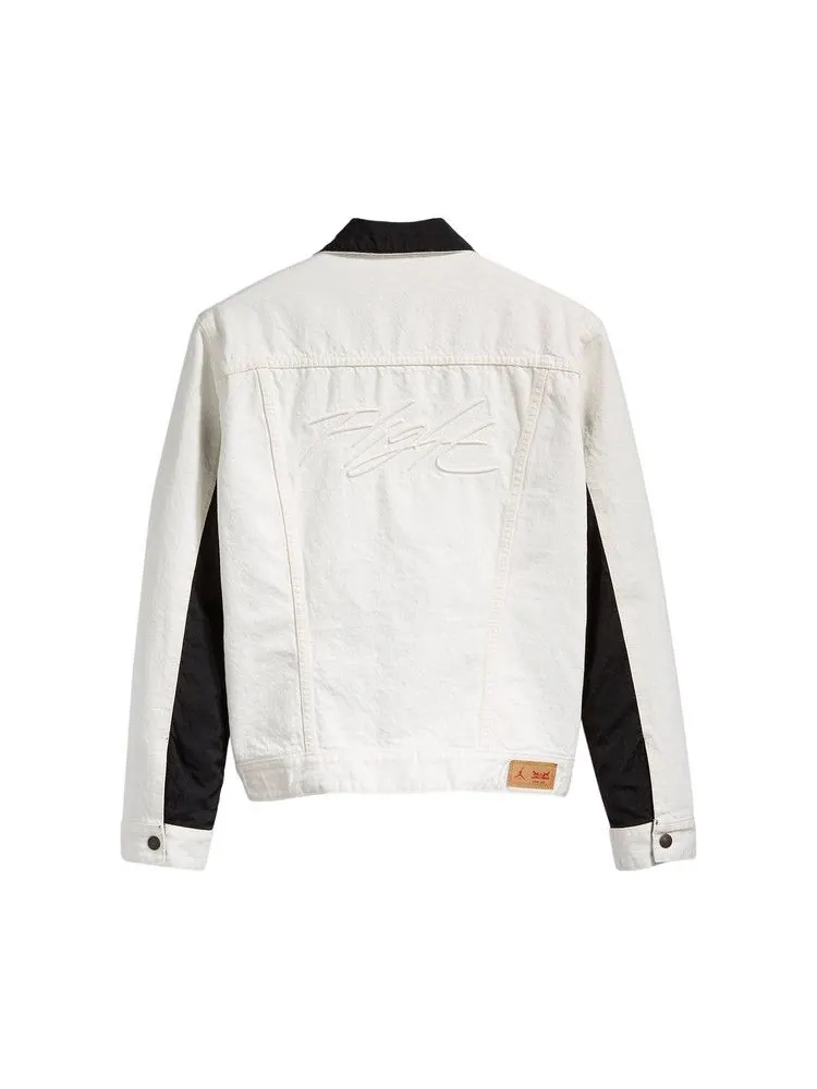 Куртка Air Jordan x Levis Reversible Denim Trucker Jacket — изображение 2 из 2, белый