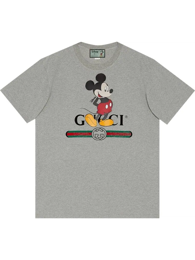 Футболка Gucci x Disney Oversize T-Shirt Grey, серая
