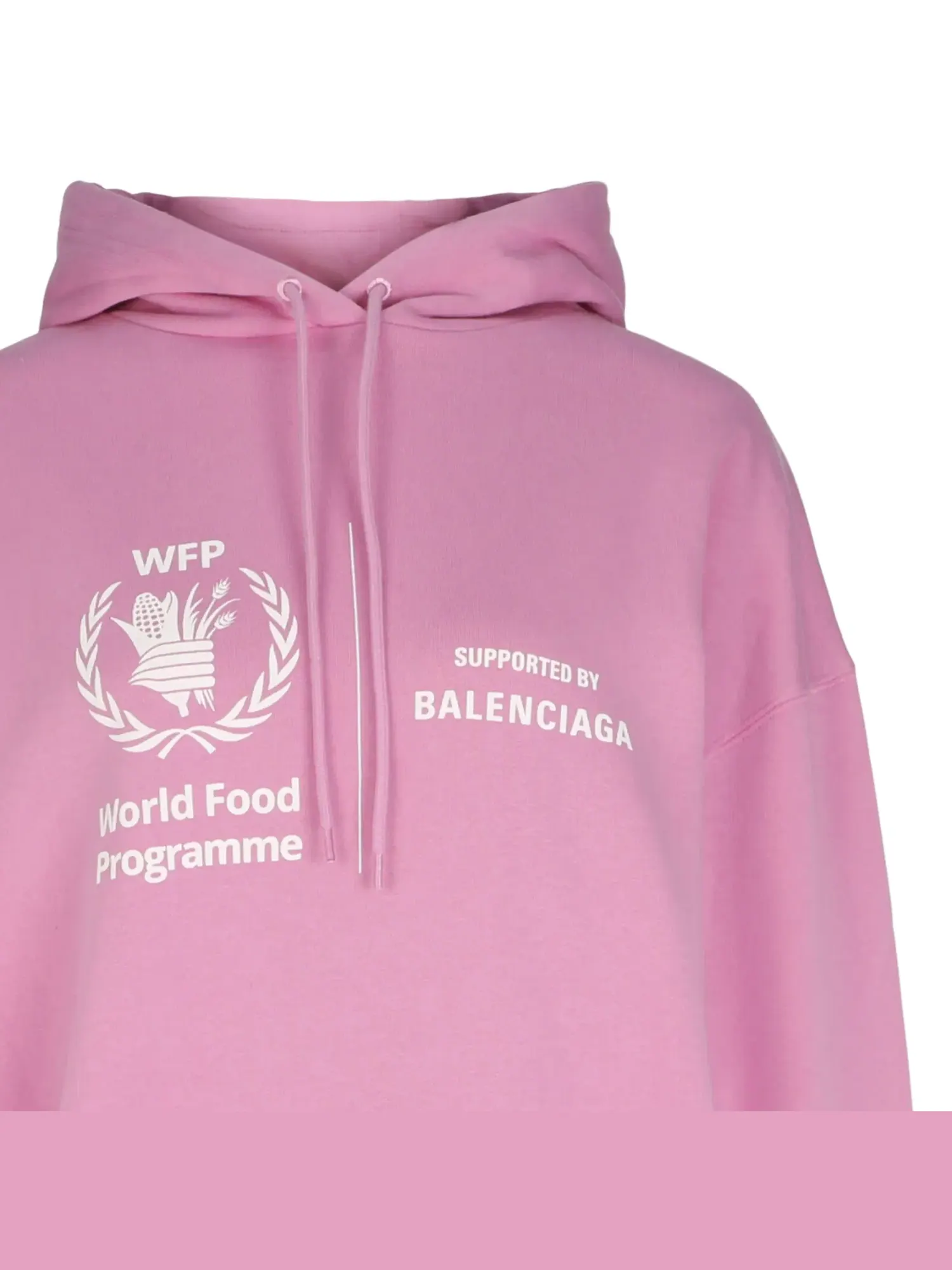 Худи Balenciaga x World Food Programme — изображение 3 из 3, розовый/белый