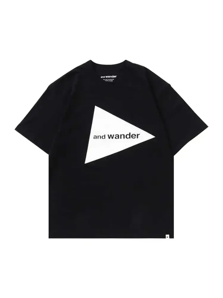 Футболка And Wander Big Logo T 'Black' — черный