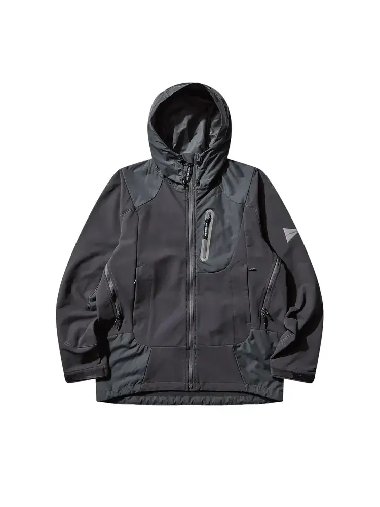 Куртка And Wander Stretch Shell Jacket 'Dark Grey' — серый