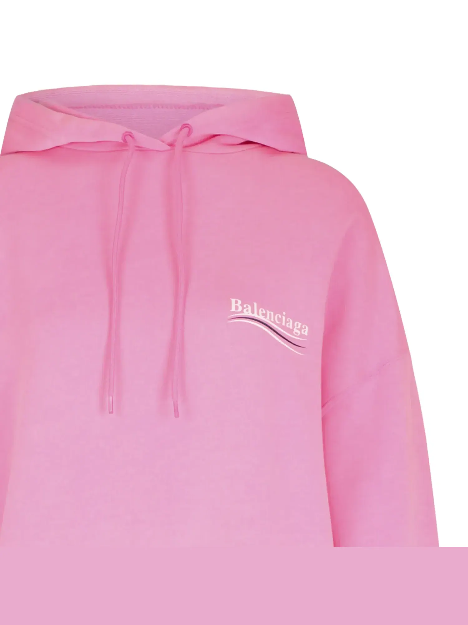 Худи Balenciaga Political Campaign — изображение 3 из 3, розовый/белый