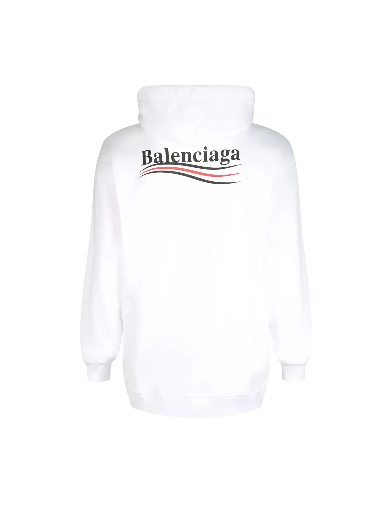 Худи Balenciaga Political Campaign, размер Medium — изображение 2 из 3, белый/черный
