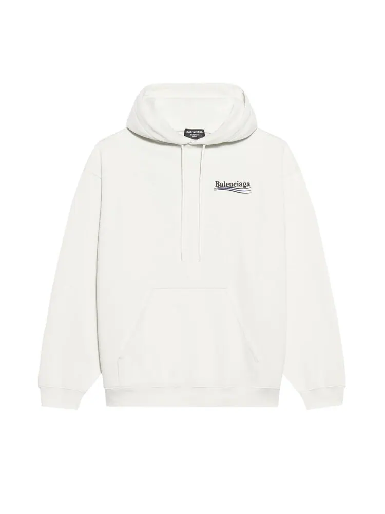 Худи Balenciaga Political Campaign Hoodie Medium Fit 'White' — изображение 1 из 2, белый