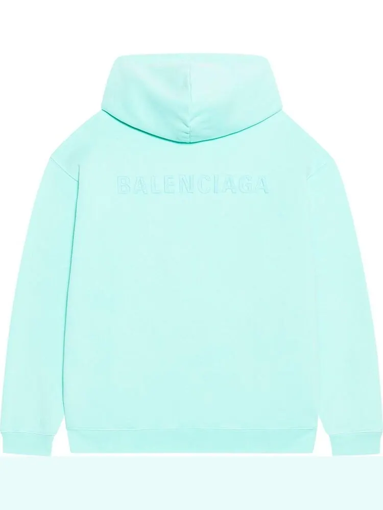 Худи Balenciaga Medium Fit Hoodie 'Mint' — изображение 2 из 2, зеленый