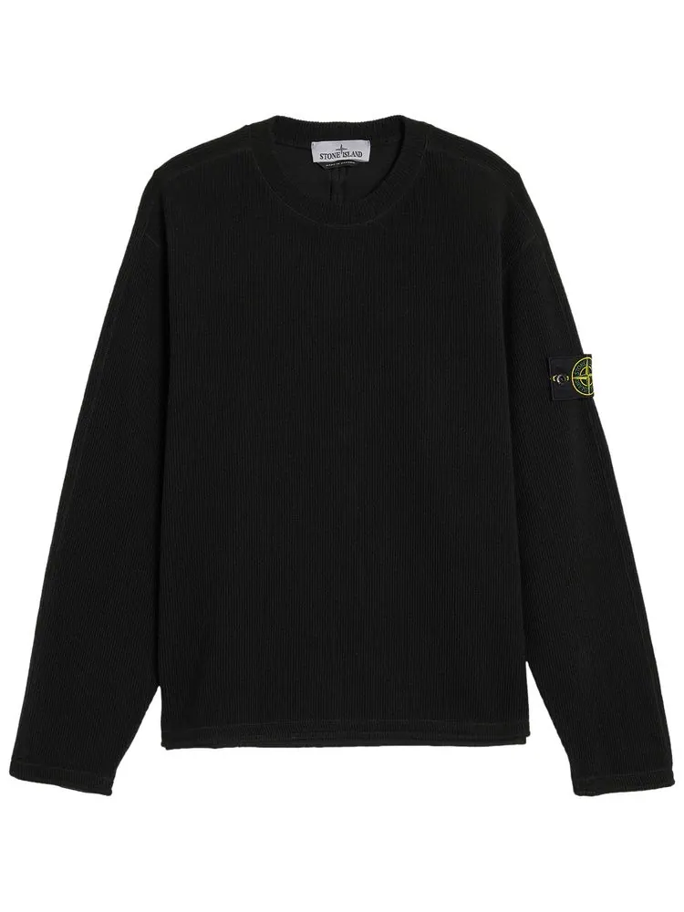 Толстовка Stone Island из ребристой шерсти и нейлона