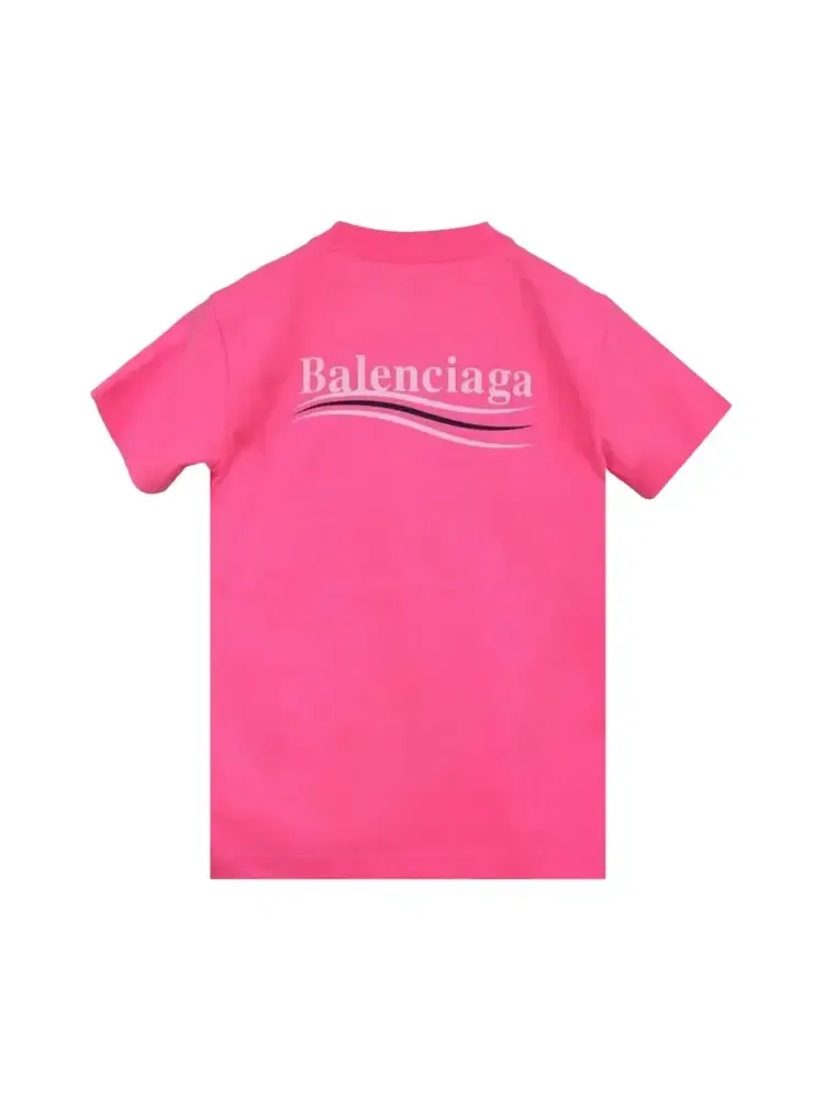 Футболка с логотипом Balenciaga — изображение 2 из 2, розовый