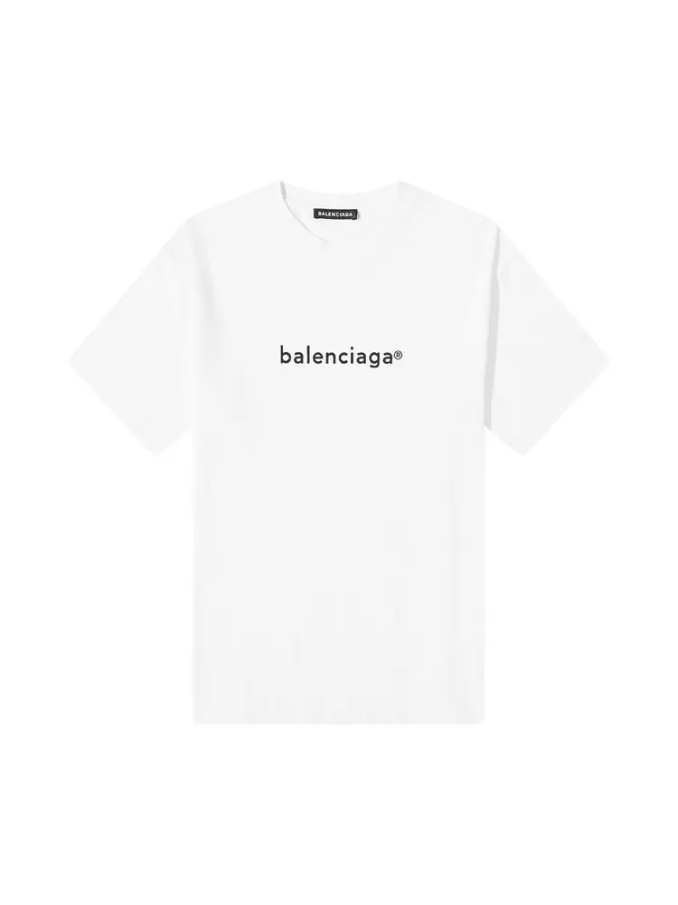 Футболка Balenciaga New Copyright Medium Fit — изображение 1 из 2, белый