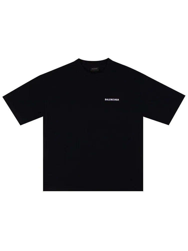 Футболка Balenciaga Logo 'Black' — изображение 1 из 3, черный
