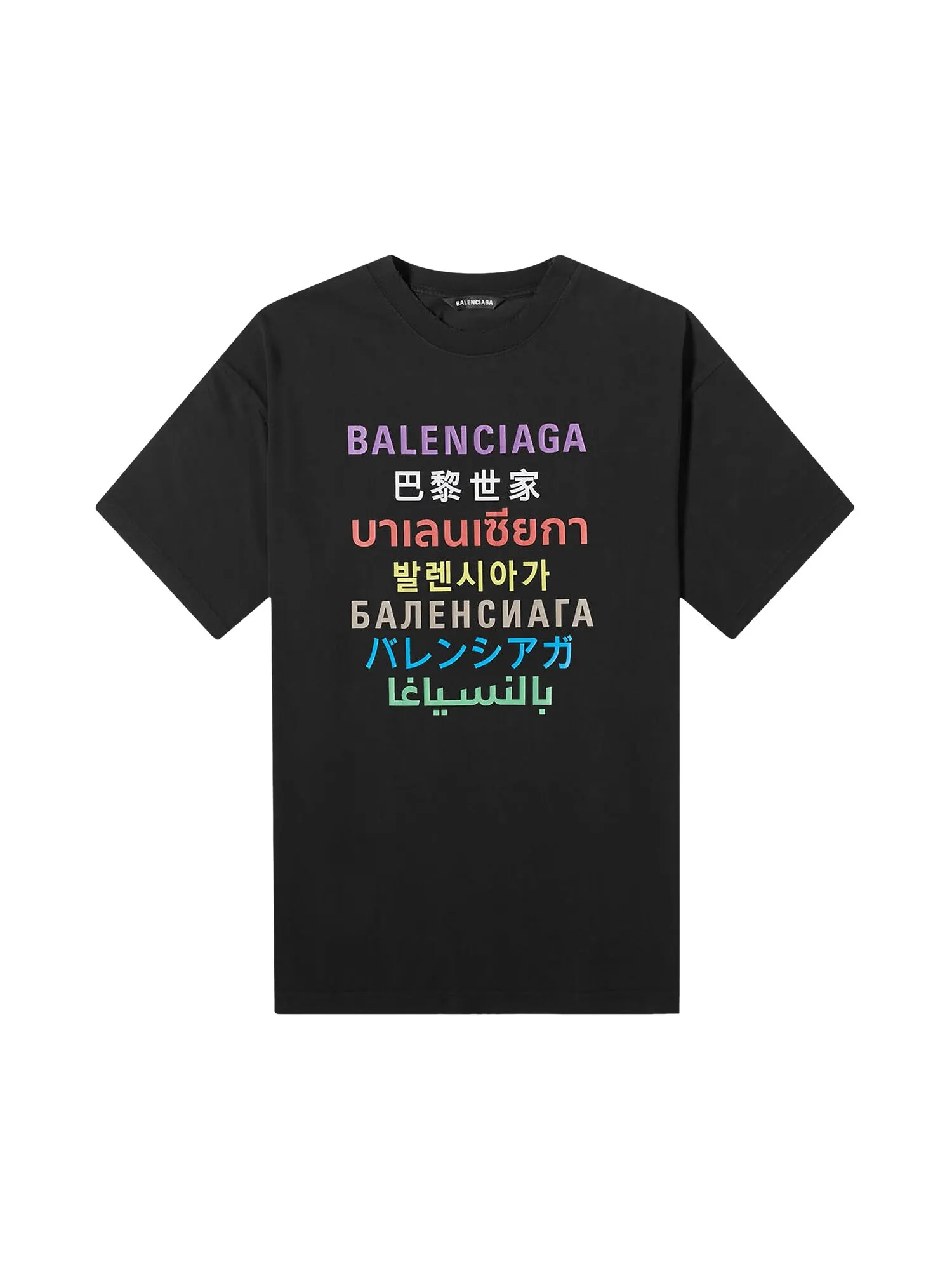 Футболка Balenciaga Languages с логотипом