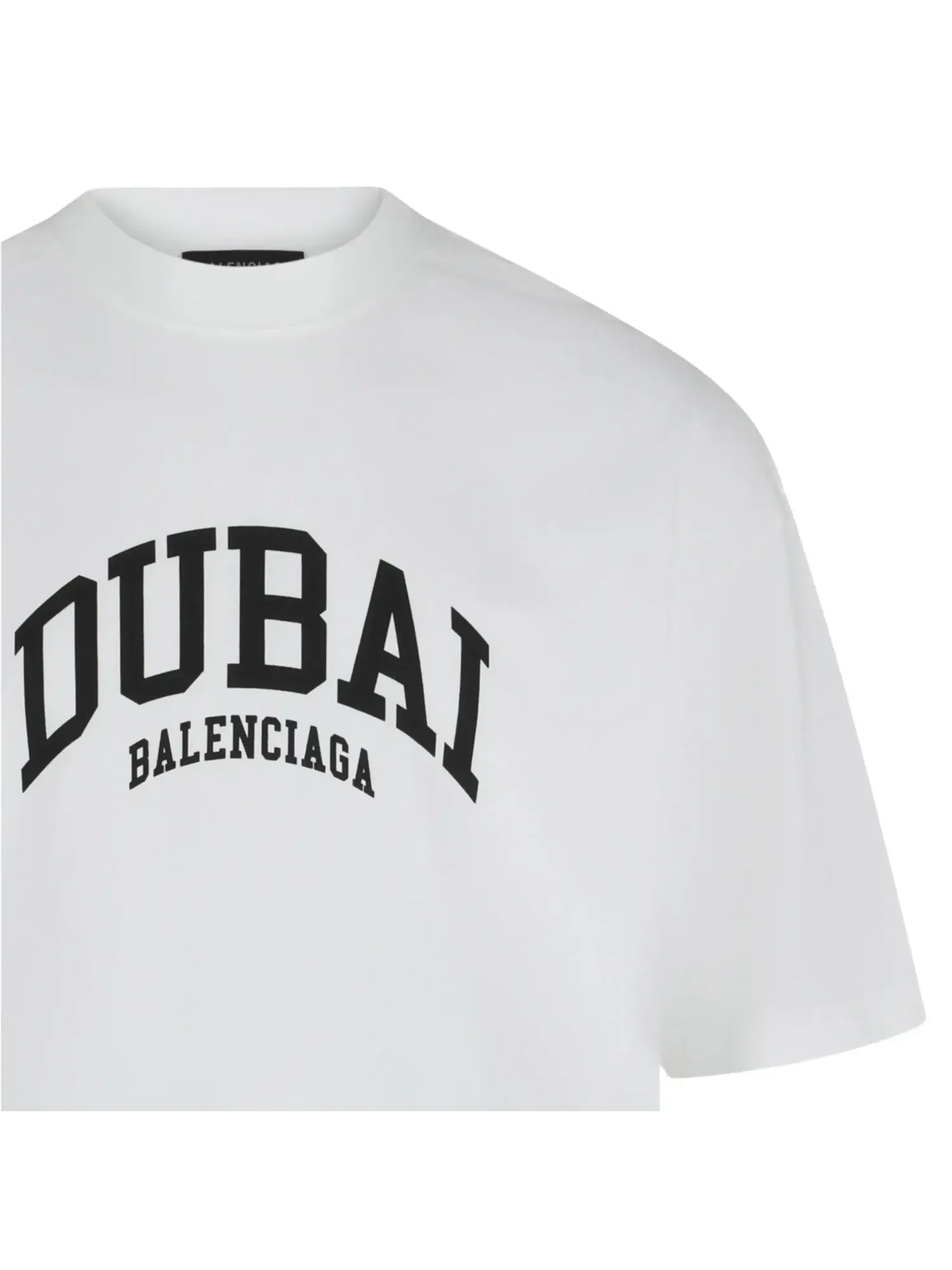 Футболка Balenciaga Medium-Fit из серии Dubai Cities — изображение 3 из 3, белый/черный
