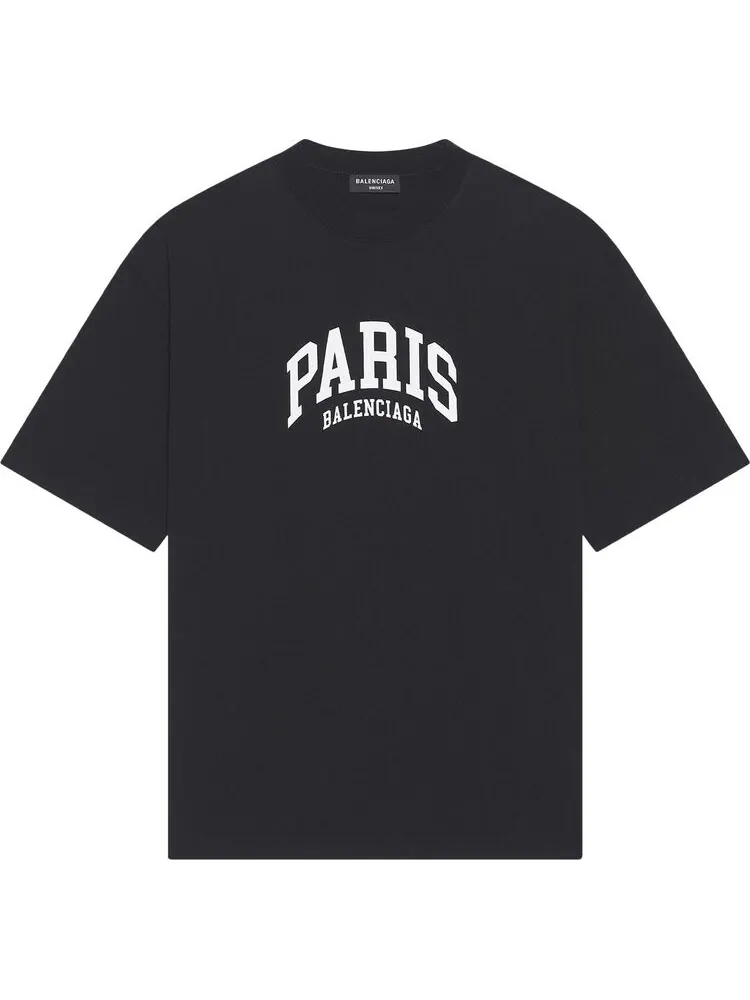 Футболка Balenciaga Cities Paris с принтом