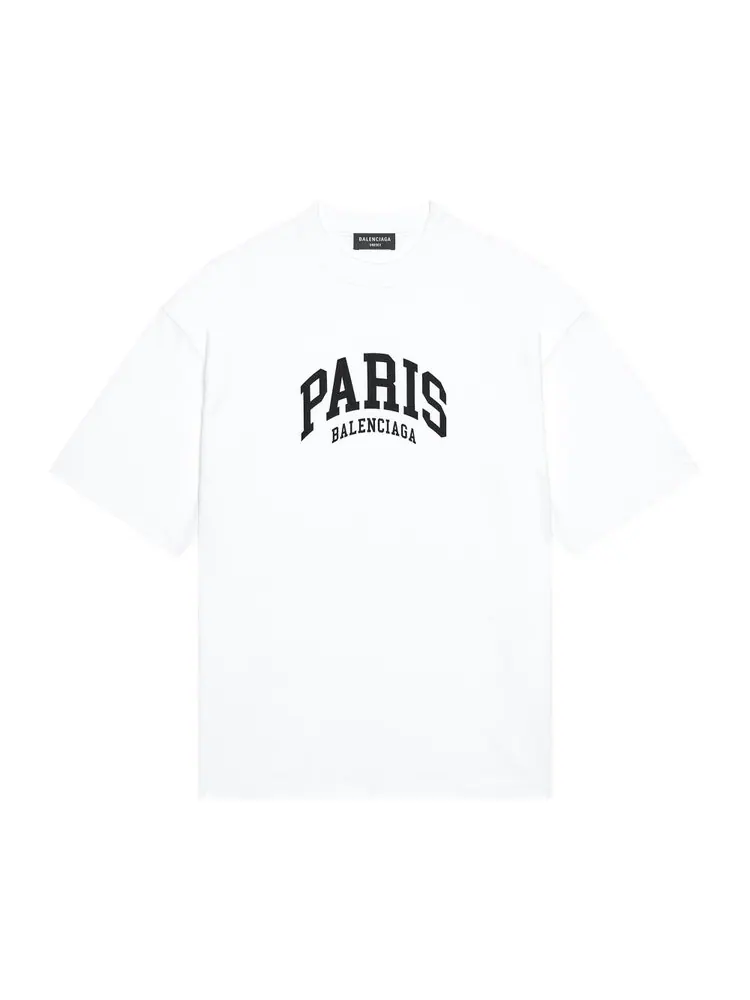 Футболка Balenciaga Cities Paris с принтом