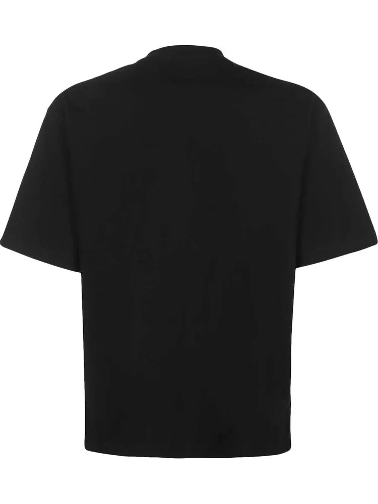Футболка Balenciaga из натурального хлопка — изображение 2 из 3, черный