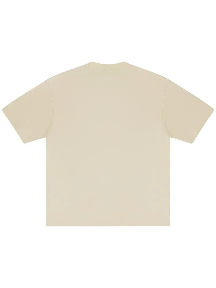Футболка Balenciaga Logo T-Shirt — изображение 2 из 2, бежевый