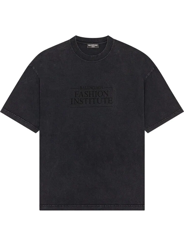 Футболка Balenciaga Washed Black с надписью