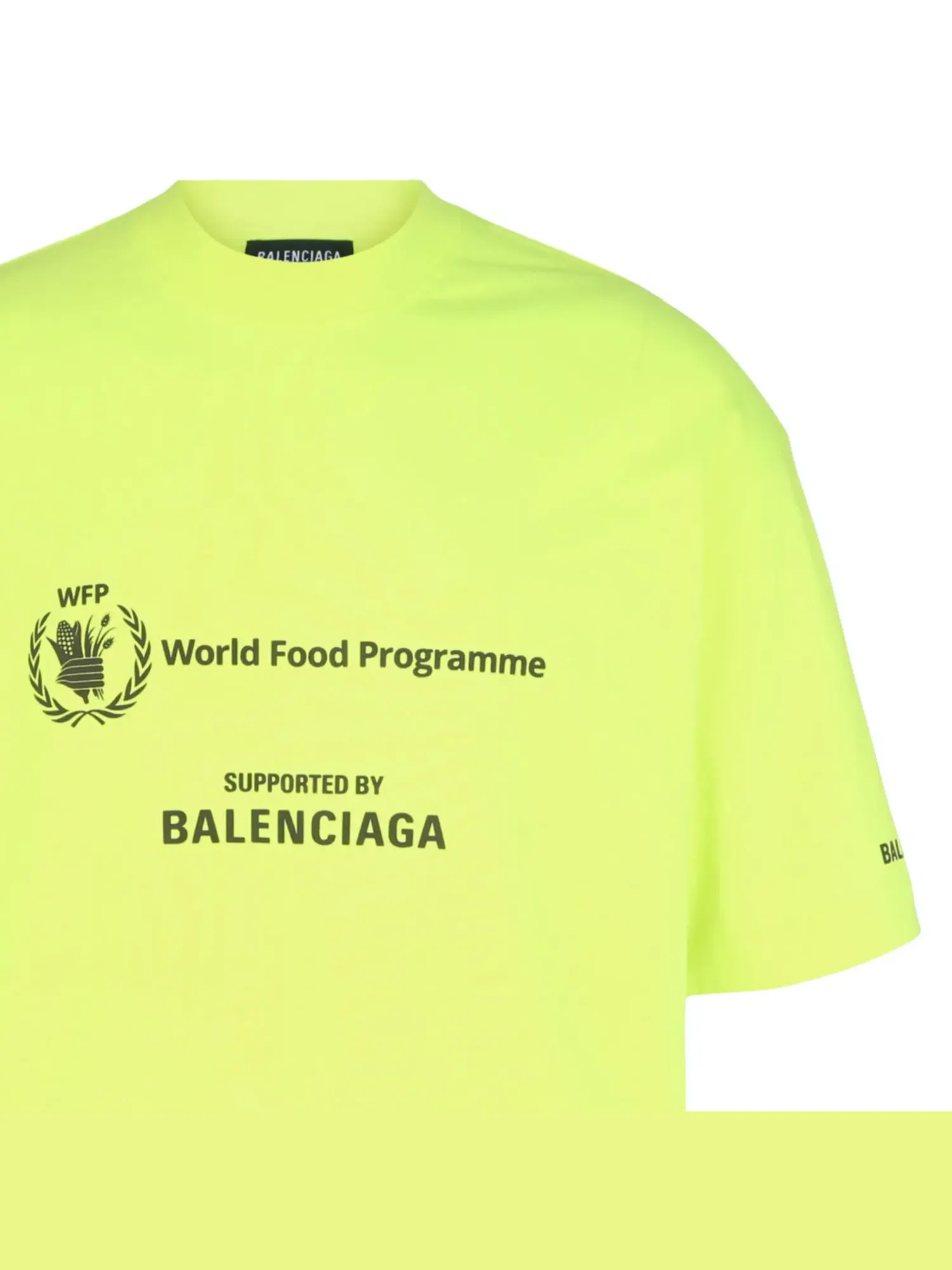 Футболка Balenciaga x World Food Programme (WFP) размера Medium — изображение 3 из 3, желтый/черный