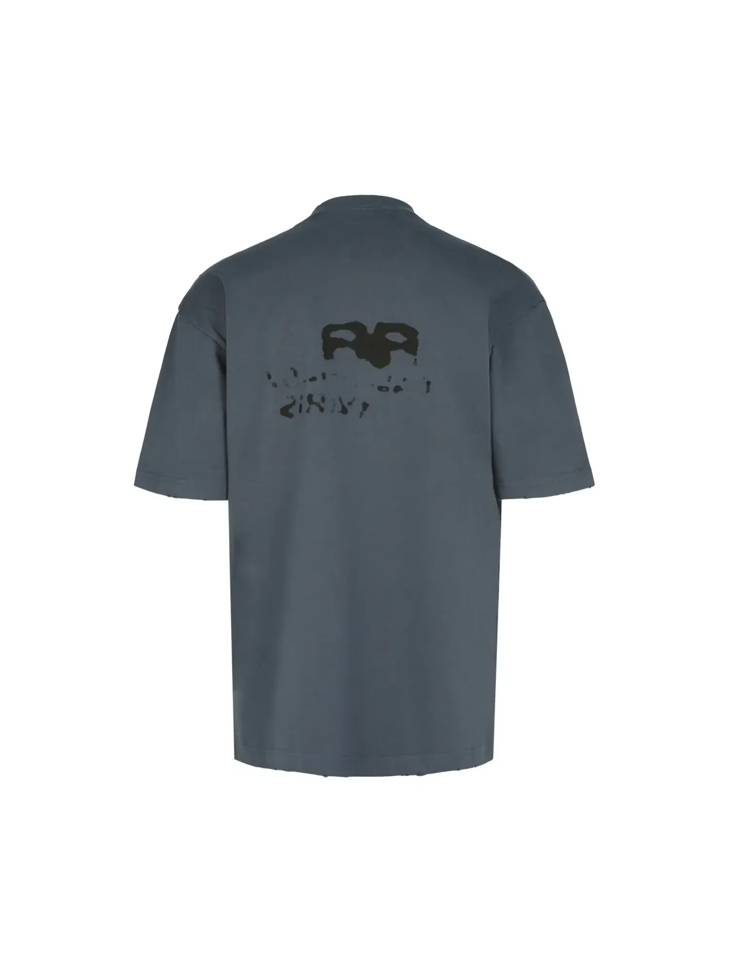 Футболка Balenciaga Hand Drawn BB Icon Medium Fit — изображение 2 из 3, синий/черный