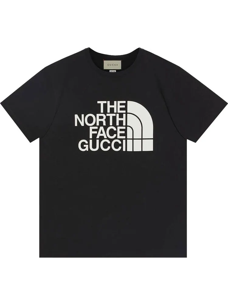 Футболка The North Face x Gucci Cotton — изображение 1 из 1, бежевый